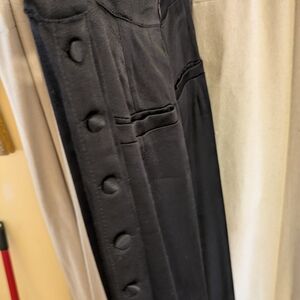 Women's Capulet Black Button-Detail Pants